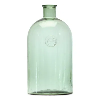 Hivvago 12" Green Bud Glass Table Vase