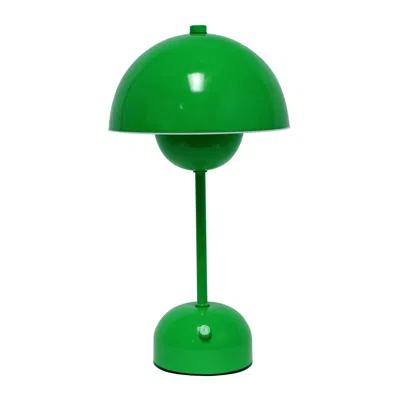 Hivvago 12" Green Metal Table Lamp