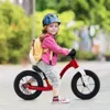 Hivvago 12-inch Balance Bike With Adjustable Seat And Rotatable Handlebar For Over 36 Months Old-red