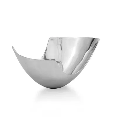 Hivvago 12" Mod Aluminum Scoop Centerpiece Bowl In Multi