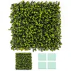Hivvago 12 Pieces 20 Inch X 20 Inch Artificial Hedge Eucalyptus Panels