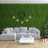 Hivvago 12 Pieces 20 X 20 Inch Artificial Topiary Gardenia Shrub Grass Panels