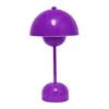 Hivvago 12" Purple Metal Table Lamp In Purple