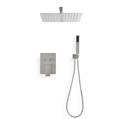Hivvago 12" Wall-mounted Rain Shower Head System In Gray