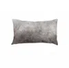 Hivvago 12" X 20" Gray Cowhide Pillow In Gray