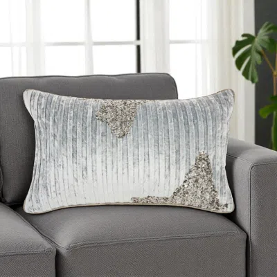 Hivvago 12" X 20" Periwinkle Cotton Throw Pillow In Multi