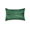Hivvago 12" X 20" X 5" Verde Cowhide Pillow In Green