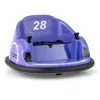 Hivvago 12v 360â° Ride On Bumper Car For Toddlers With Remote Control-purple