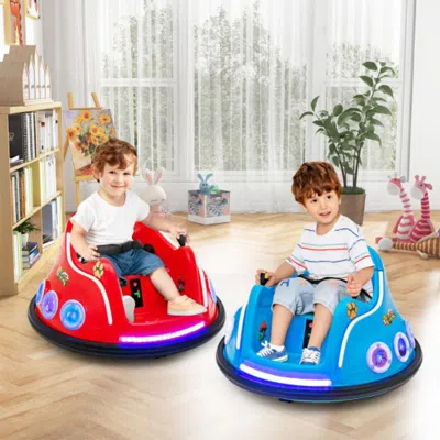 Hivvago 12v Electric Ride On Car With Remote Control And Flashing Led Lights-pink In Animal Print