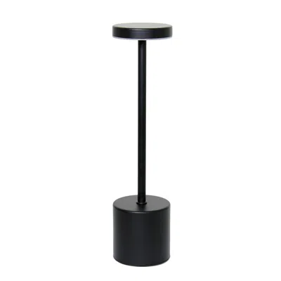 Hivvago 13" Black Metal Table Lamp