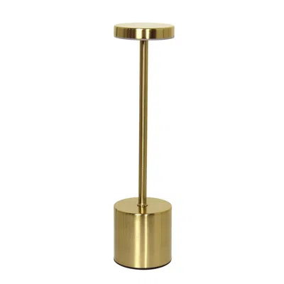 Hivvago 13" Gold Metal Table Lamp