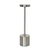 Hivvago 13" Silver Metal Table Lamp In Metallic