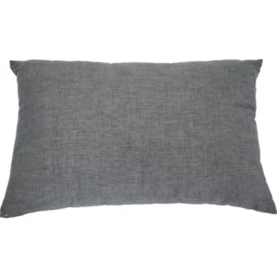 Hivvago 13" X 20" Gray And White Throw Pillow