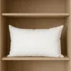 Hivvago 13" X 21" White Lumbar Cotton Throw Pillow Insert In White