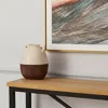 Hivvago 14" Brown Amphora Ceramic Table Vase In Neutral