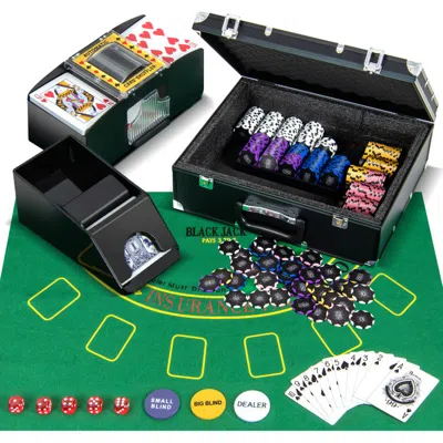 Hivvago 14 Gram Poker Chips 300 Pieces Casino Poker Chip Set In Multi