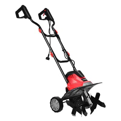 Hivvago 14-inch 10 Amp Corded Electric Tiller And Cultivator 9-inch Tilling Depth