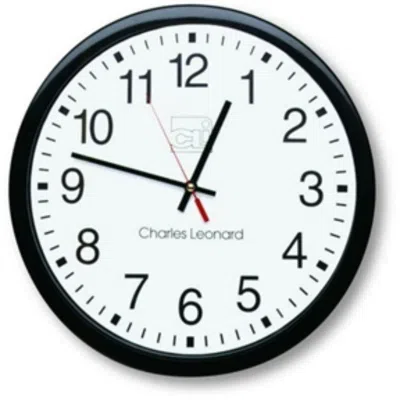 Hivvago 14-inch Quartz Black And White Wall Clock