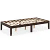 Hivvago 14 Inch Twin Wood Platform Bed Frame With Wooden Slats Support