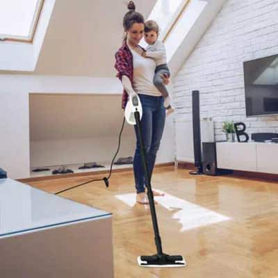 Hivvago 1400w Multipurpose Pressurized Steam Cleaner With 17 Pieces Accessories-blue In Black