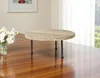 Hivvago 15" Light Brown And Black Round Solid Wood Handmade Riser Tray In Brown