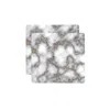 Hivvago 15" X 15" Gray And Gold Abstract Agglomerated Cork Square Placemats In Gray
