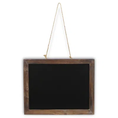 Hivvago 15" X 19" Brown Wood Hanging Chalkboard