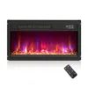 Hivvago 1500w Electric Fireplace Insert 23 Inch With Remote Control In Black