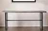 Hivvago 16" Brown Solid Wood Solid Console Table In Gray