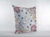 Hivvago 18" Gray Bird Zippered Double Sided Suede Throw Pillow In Multi