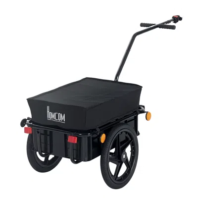 Hivvago 16 Inch Wheel Bike Cargo Trailer In Black