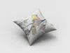 Hivvago 16" Light Green Sparrow Zippered Suede Throw Pillow In Multi