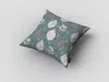 Hivvago 16" Pine Green Leaves Suede Zippered Throw Pillow In Green