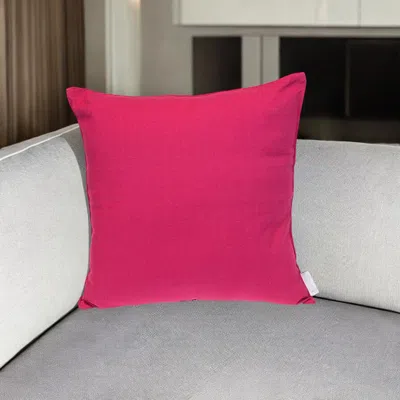 Hivvago 16" Pink Cotton Throw Pillow