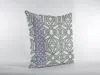 Hivvago 16" White Bird Maze Double Sided Suede Throw Pillow In Multi