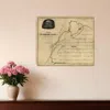 Hivvago 16" X 20" Map Of Kentucky Mammoth Cave Vintage Poster Wall Art In Neutral