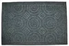 Hivvago 16" X 27" Gray Synthetic Fiber Abstract Outdoor Door Mat In Gray