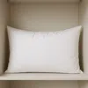 Hivvago 16" X 28" White Cotton Down Blend Throw Pillow Insert In White