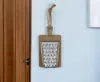 Hivvago 16" X 9" Gray And Brown Wood And Metal Kitchen Hanging Dimensional Sculpture In Brown