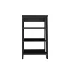 Hivvago 17" Black Wood Freestanding Bathroom Vanity