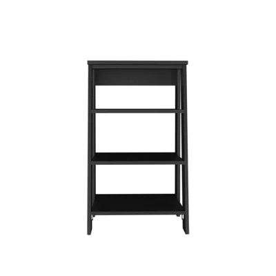 Hivvago 17" Black Wood Freestanding Bathroom Vanity