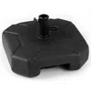 Hivvago 17 Inch 88 Lbs Heavy-duty Fillable Umbrella Base With Handle In Black