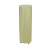 Hivvago 17" Off-white Metal Bedside Table Lamp With Off-white Shade In Green