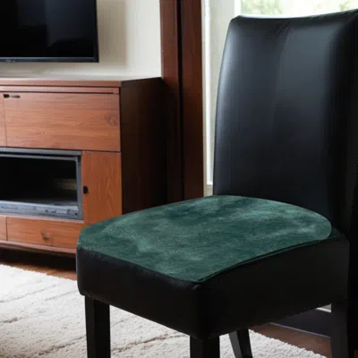 Hivvago 17" Square Natural Green Medical Grade Sheepskin Chair Pad