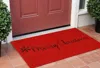 Hivvago 17" X 29" Red And Black Coir Merry Christmas Outdoor Door Mat In Red