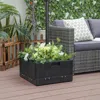 Hivvago 175 Lbs Outdoor Fillable Umbrella Base With Table Tray