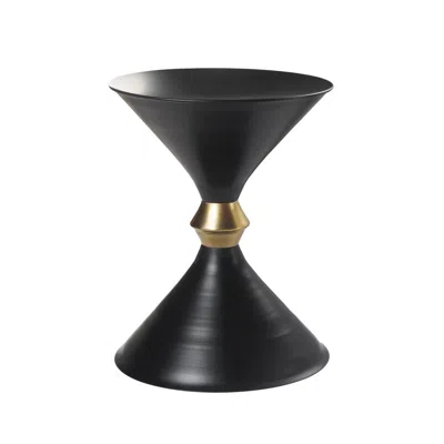 Hivvago 18" Black Iron End Table
