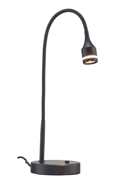 Hivvago 18" Black Metal Adjustable Led Desk Lamp