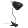 Hivvago 18" Black Swing Arm Table Lamp In Black