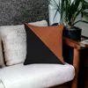 Hivvago 18" Brown And Black Throw Pillow Cover In Black
